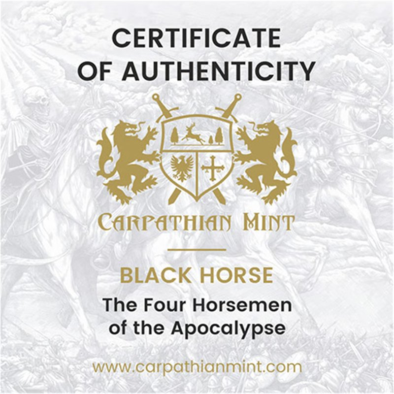 Black Horse – Vier Reiter der Apokalypse | 1 oz Silbermünze | Ag .999 | 5 Thaler | 2026