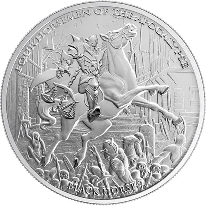 Black Horse – Vier Reiter der Apokalypse | 1 oz Silbermünze | Ag .999 | 5 Thaler | 2026