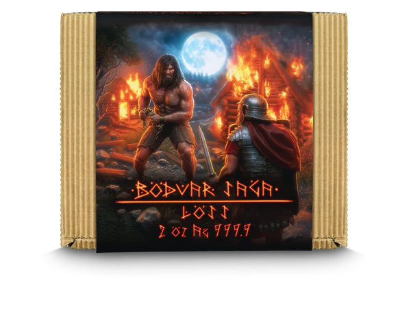 Germania 2026 Bödvar Saga: Loss 2 oz Silbermünze BU Ultra High Relief