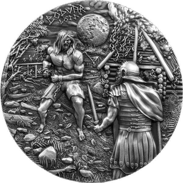 Germania 2026 Bödvar Saga: Loss 2 oz Silbermünze BU Ultra High Relief