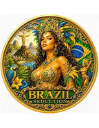 Brazil Seduction – National Seduction Series 1 oz Kupfer 999 Golden Matt & Colors 2026