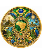 Brazil Seduction – National Seduction Series 1 oz Kupfer 999 Golden Matt & Colors 2026