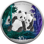 China Panda Chameleon Effect 2026 – Motivseite mit zwei Pandas und irisierender Farbveredelung