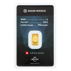 Czech Mint x Argor-Heraeus 1g Goldbarren 999,9 – Tschechischer Löwe 2026**