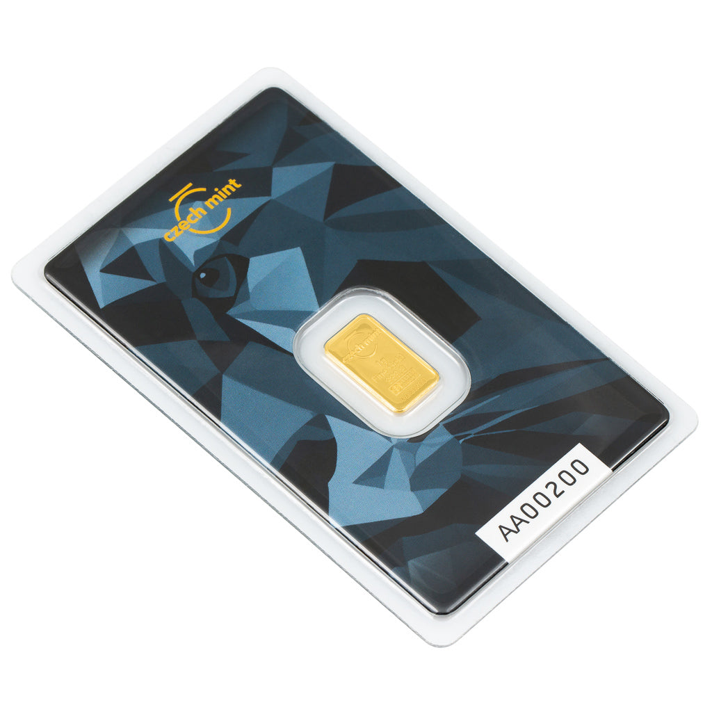 Czech Mint x Argor-Heraeus 1g Goldbarren 999,9 – Tschechischer Löwe 2026**