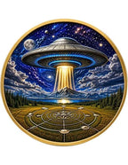 Kupfermedaille 1 oz – Cosmic Encounter: Visitors from the Stars 2026 | Colors & Gold | Hobo Coin Exclusive