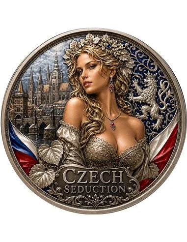 Czech Seduction – National Seduction Series 1 oz Kupfer 999 Antik & Colors 2026