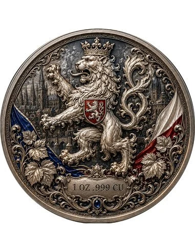Czech Seduction – National Seduction Series 1 oz Kupfer 999 Antik & Colors 2026