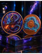 Dragon of the Cosmic Storm – 5 oz Kupfer 999 High Relief Colors UV 2026 – HoboMint