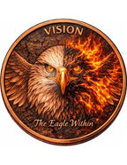 Kupfermedaille 1 oz – Vision: The Eagle Within 2026 | Virtues Series | Cu .999 | Rom, Italien | Limitiert 2.000 Stück