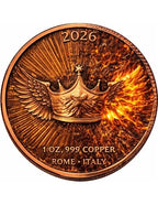 Kupfermedaille 1 oz – Vision: The Eagle Within 2026 | Virtues Series | Cu .999 | Rom, Italien | Limitiert 2.000 Stück