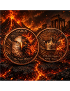 Kupfermedaille 1 oz – Vision: The Eagle Within 2026 | Virtues Series | Cu .999 | Rom, Italien | Limitiert 2.000 Stück