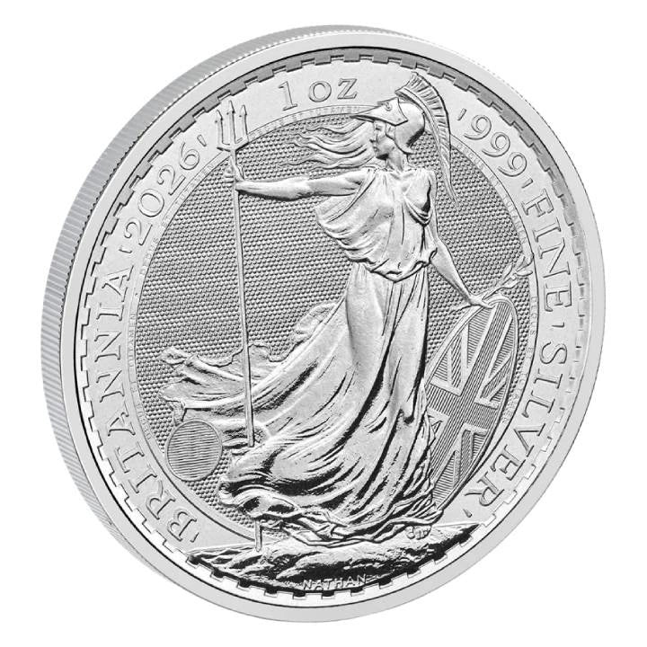 Silbermünze 1 oz – Britannia 2026 | Ag .999 | Royal Mint | Prägefrisch