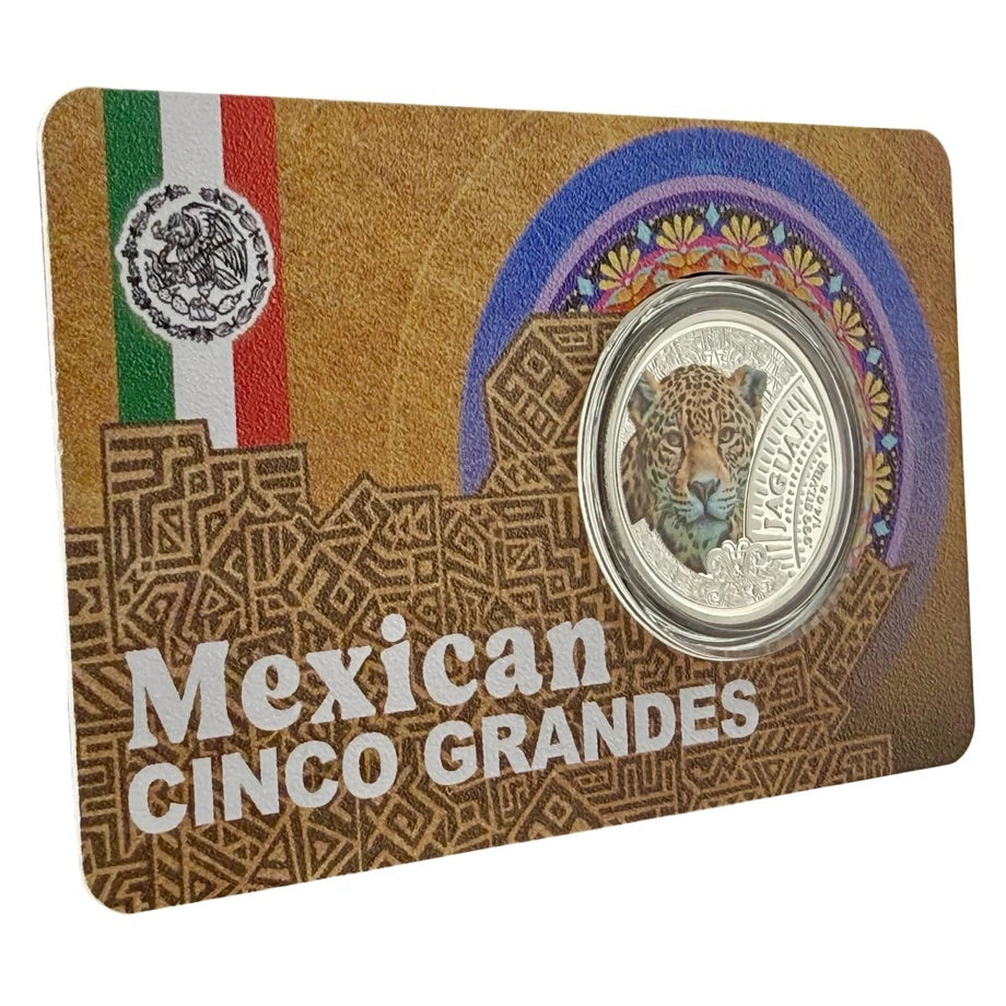 Mexican Cinco Grandes – Jaguar 1/4 oz Silber 999 Proof 2026 (Kamerun)