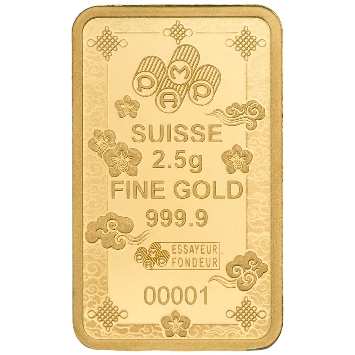Lucky Cat 2.5g Goldbarren PAMP**