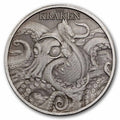 The Kraken 1 oz Silber 999 Antique Finish 2026 – Niue (Limitiert 500)