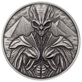 Scottsdale Mint Alien 1 oz Silber 999 Antiqued 2025 – Samoa (Pyramiden)