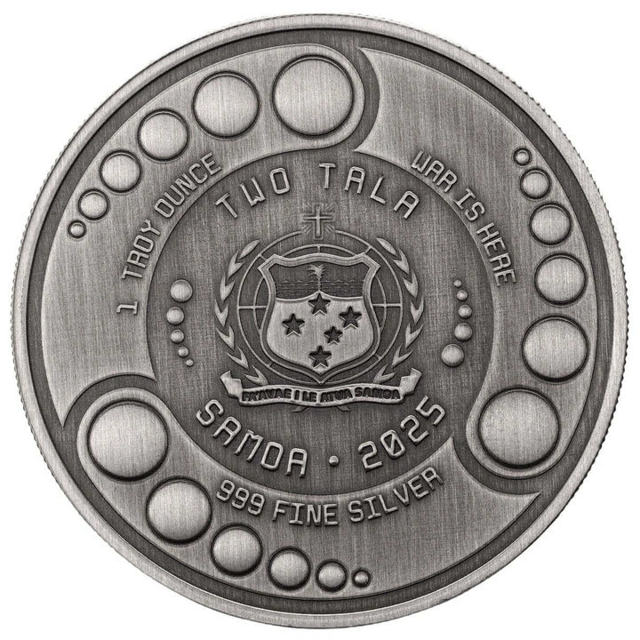 Scottsdale Mint Alien 1 oz Silber 999 Antiqued 2025 – Samoa (Pyramiden)