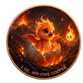 Feuerphönix – 1 oz Kupfermedaille