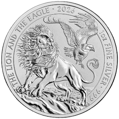 Der Löwe und der Adler 1 oz Silber 2026