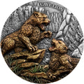Germania Megafauna Höhlenlöwe 2 oz Silber 2026 - Koloriert Proof