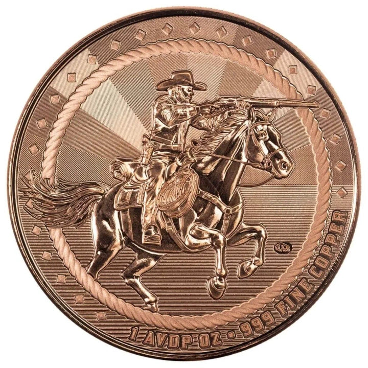 Cowboy Rifleman – 1 oz Kupfermedaille | Cu .999 | Scottsdale Mint | USA