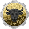 Malta Ox 1 oz Silber 2025 - vergoldet High Relief