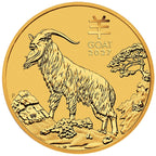 Lunar III – Year of the Goat 2027 | 1/10 oz Goldmünze | Au .9999 | Perth Mint