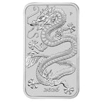 Silberbarrenmünze 1 oz – Drache 2026 | Ag .9999 | BU | Perth Mint | Australien | 1 AUD