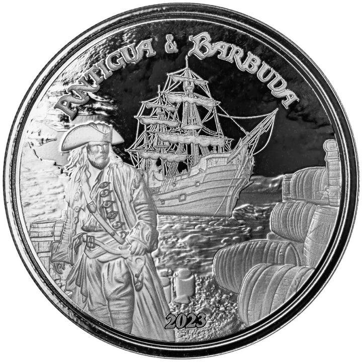 Antigua & Barbuda: Rum Runner 1 oz Silver 2023 Prooflike