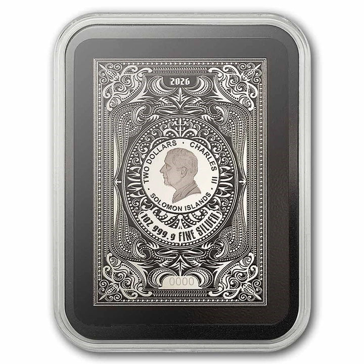 Silbermünze 1 oz – PAMP Queen of Spades 2026 | Ag .9999 | Prooflike | Shaped | Limitiert 2.000 Stück
