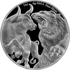 Tokelau Bull & Bear 1 oz Silbermünze 2022 | Ag .9999 | Bulmint*