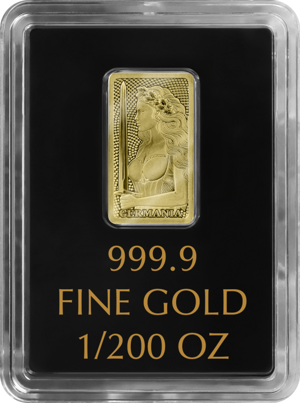 1/200 oz Goldmünze Germania Mint Au999.9 gestempelten Goldbarren**