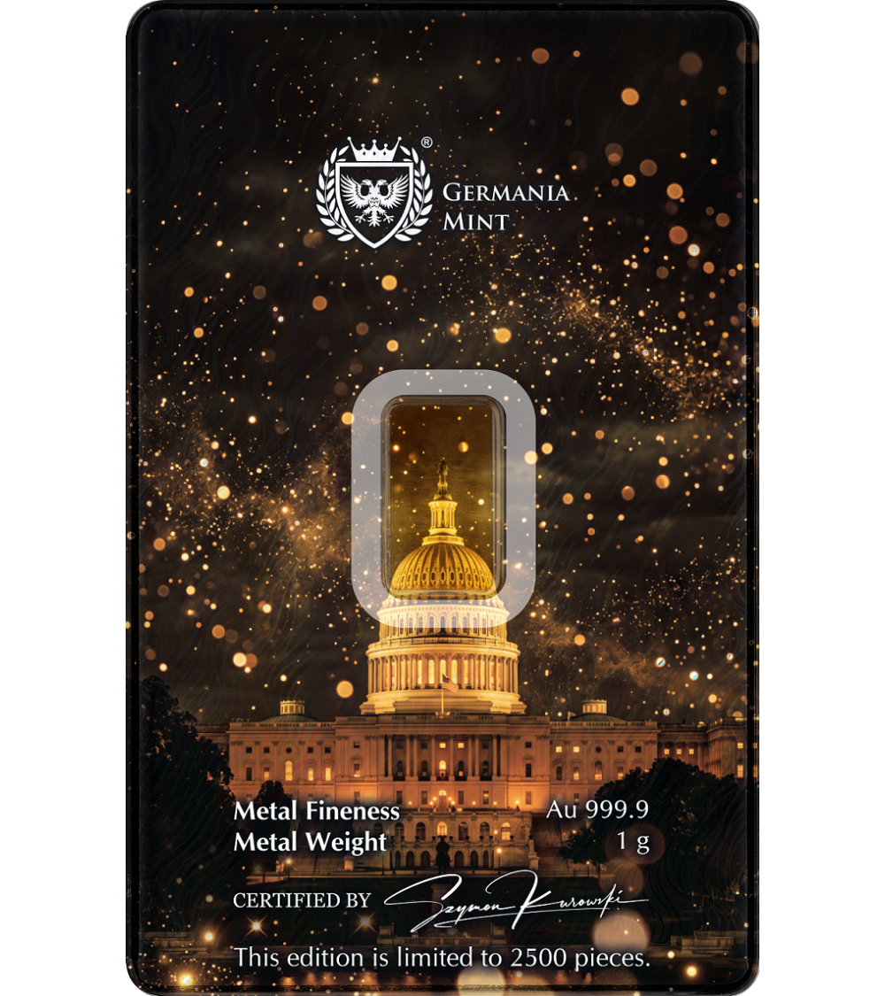Goldbarren 1 g – American Independence 2026 | Au .9999 | Germania Mint | Limitiert 2.500 Stück**