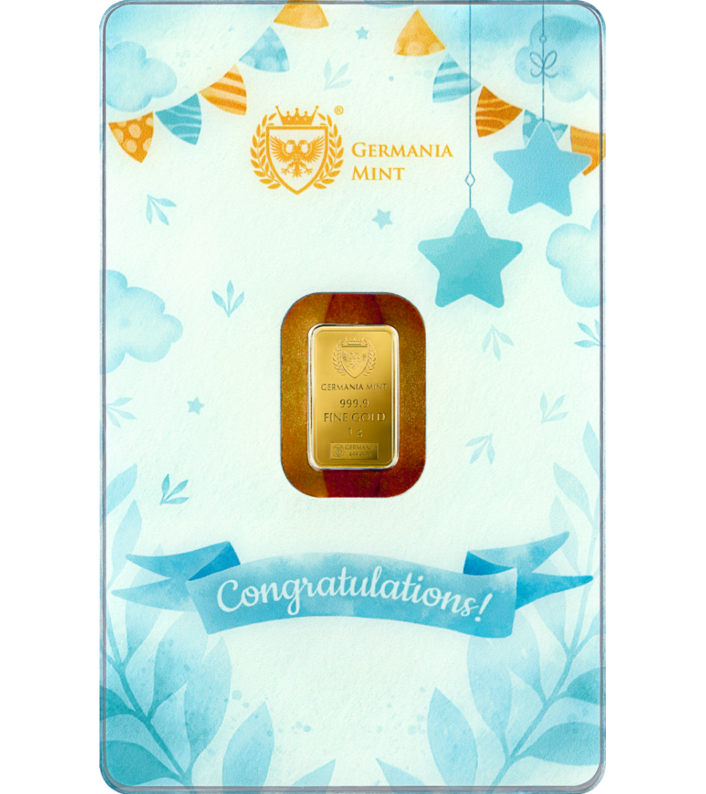 Germania Mint Gold – First Holy Communion-Version II - 1g Gold Bar