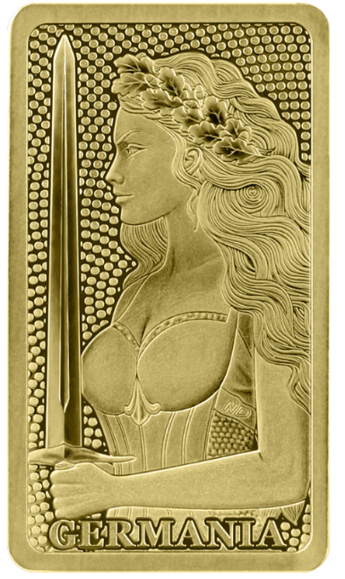 1/200 oz Goldmünze Germania Mint Au999.9 gestempelten Goldbarren**