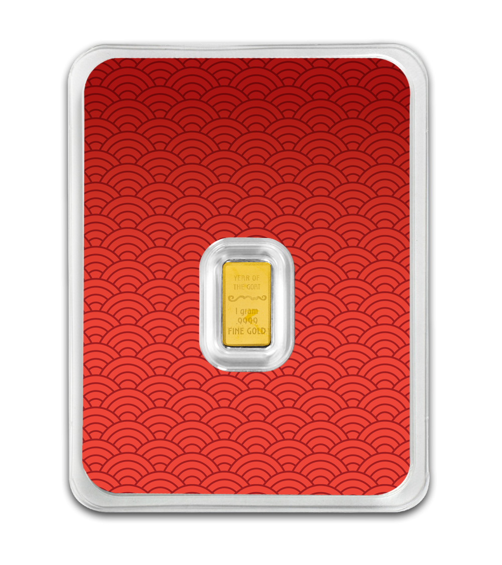 Lunar Year of the Goat 2027 – 1 g Goldbarren | Au .9999 | Proof-like | PAMP | Safepack**