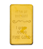Lunar Year of the Goat 2027 – 1 g Goldbarren | Au .9999 | Proof-like | PAMP | Safepack**