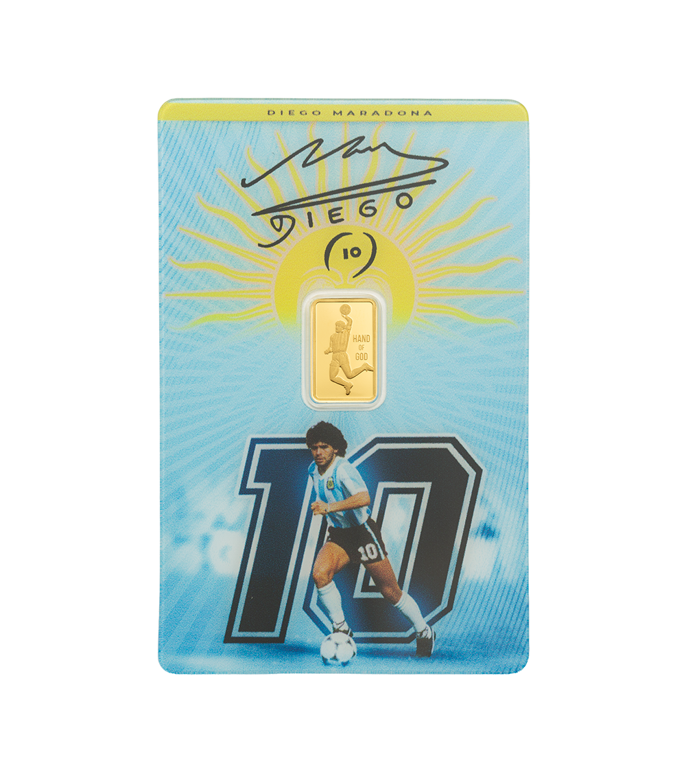 Diego Maradona 1g Goldbarren 999,9 – PAMP Suisse **