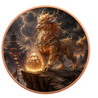 Goldener Qilin – 1 oz Kupfermedaille