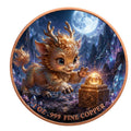 Goldener Qilin – 1 oz Kupfermedaille