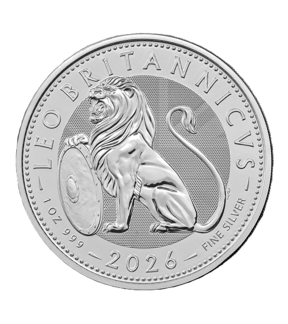 Großbritannien – British Lion 1 oz Silber 999 BU 2026 – The Royal Mint