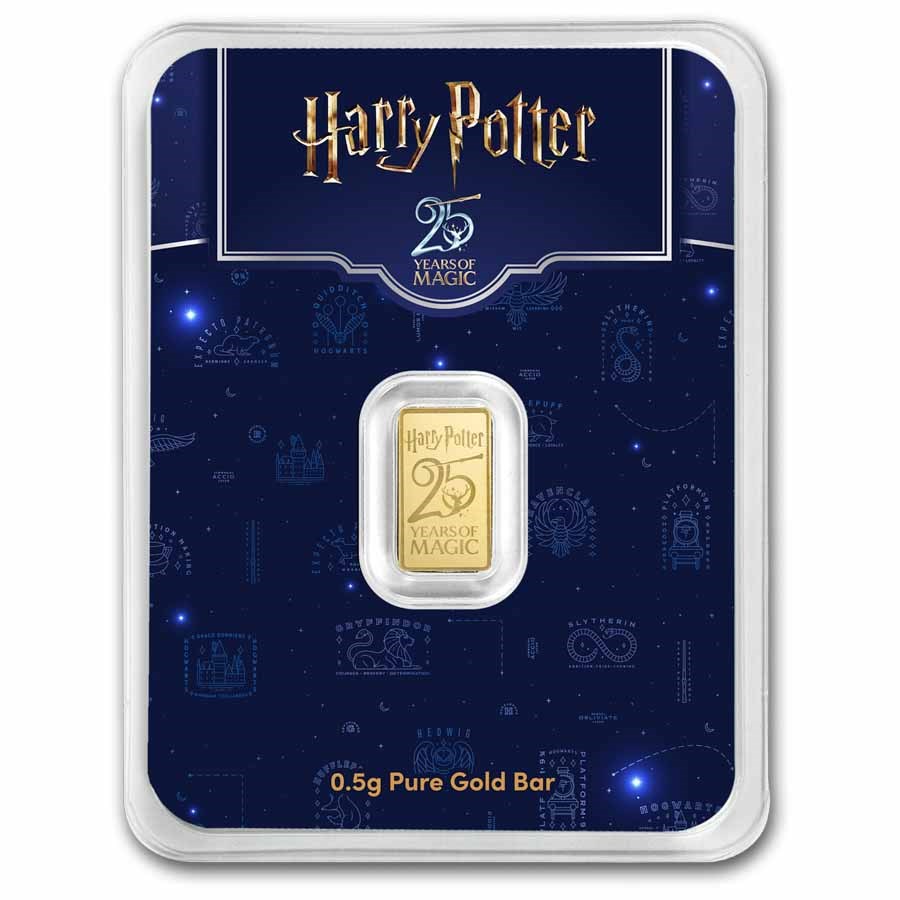 Harry Potter 25th Anniversary 0,5g Goldbarren 999,9 – PAMP**