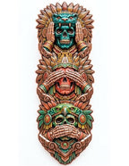 Hear No Evil – Aztec Totem Shaped 3 oz Kupfer 999 High Relief Color UV 2026 (Italien)