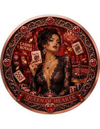 Kupfermedaille 1 oz – Queen of Hearts | Casino Royale Series 2026 | Hochrelief & Colors | Limitiert 3.000 Stück