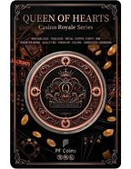 Kupfermedaille 1 oz – Queen of Hearts | Casino Royale Series 2026 | Hochrelief & Colors | Limitiert 3.000 Stück