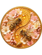 Kupfermedaille 1 oz – Honey Bee: Cherry Blossom 2026 | Golden Matt & Colors | Cu .999 | Nummeriert | 1.000 Stück