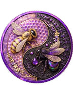 Honey Bee Lavender – Yin Yang 1 oz Kupfer 999 BU 2026 (Italien)
