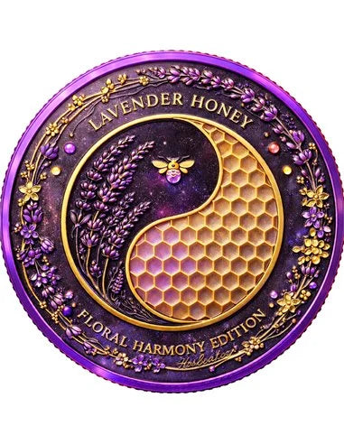 Honey Bee Lavender – Yin Yang 1 oz Kupfer 999 BU 2026 (Italien)