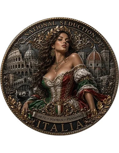 Italia Seduction – National Seduction Series 1 oz Kupfer 999 Golden Matt & Colors 2026
